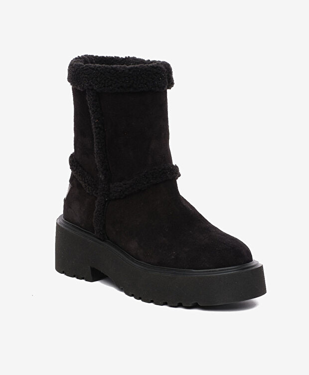 Kadın Siyah Hakiki Deri Bot - 2