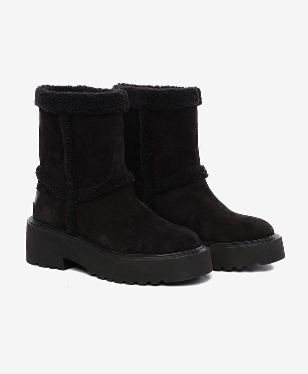 Kadın Siyah Hakiki Deri Bot - 3