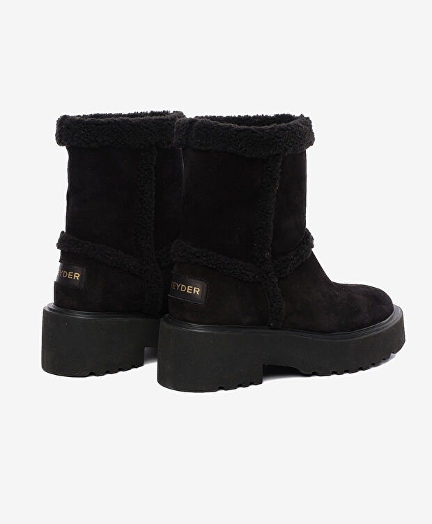 Kadın Siyah Hakiki Deri Bot - 4