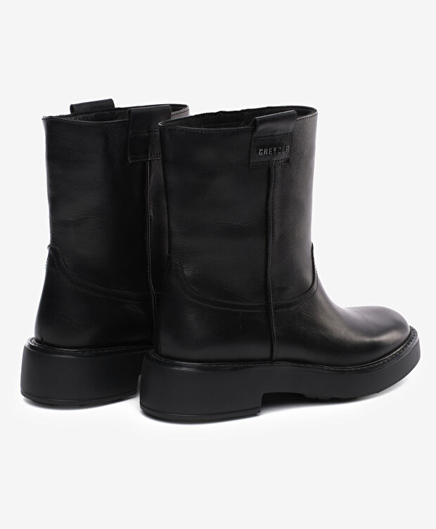 Kadın Siyah Hakiki Deri Bot - 4