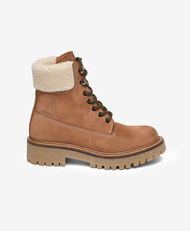 Kadın Taba Hakiki Deri Military Bot - 1