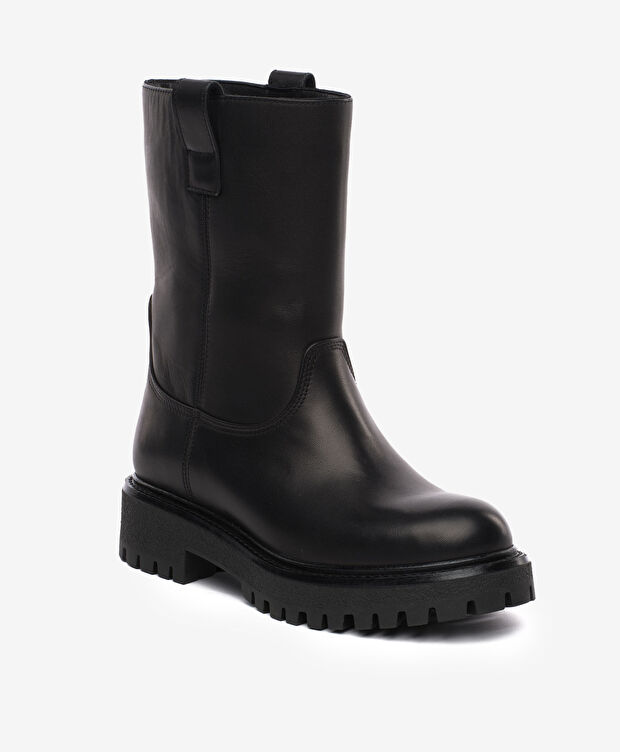 Kadın Siyah Hakiki Deri Bot - 2