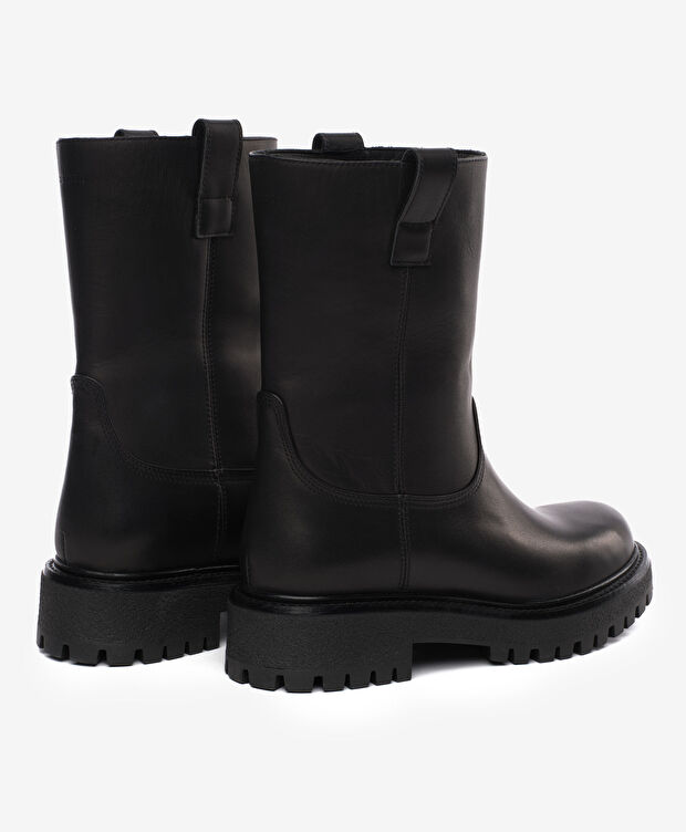 Kadın Siyah Hakiki Deri Bot - 4