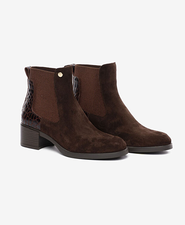 Kadın Kahverengi Hakiki Deri Chelsea Bot - 3