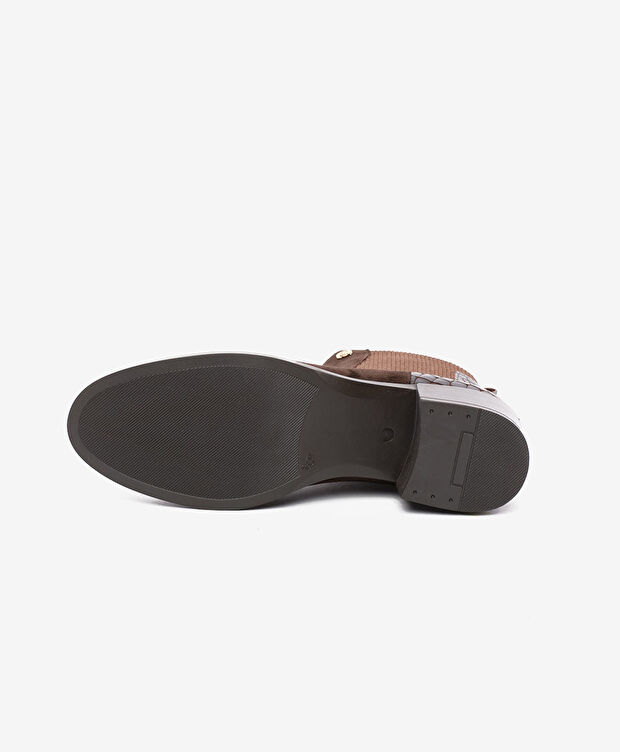 Kadın Kahverengi Hakiki Deri Chelsea Bot - 5