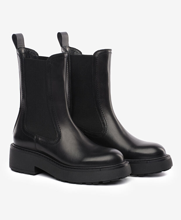 Kadın Siyah Hakiki Deri Bot - 3