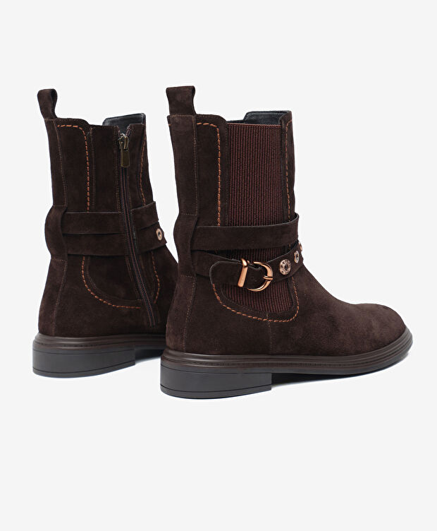 Kadın Kahverengi Hakiki Deri Bot - 4