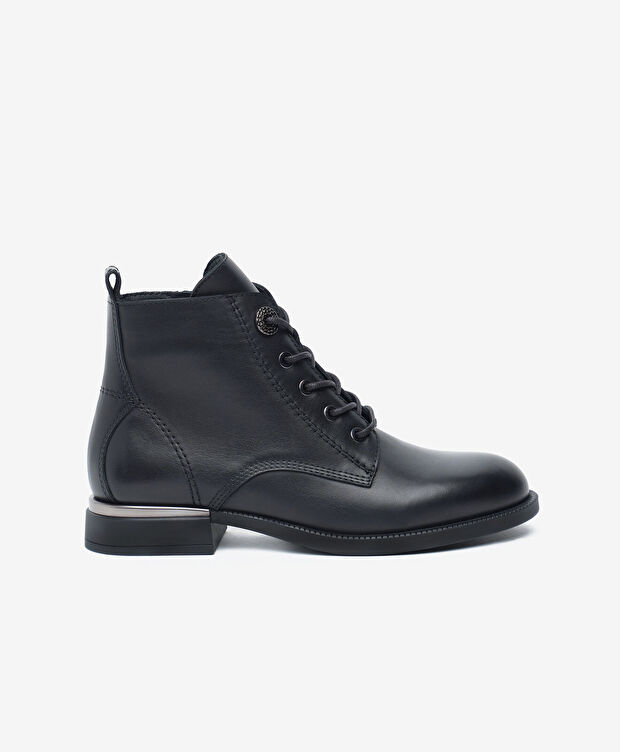 Kadın Siyah Hakiki Deri Bot - 1