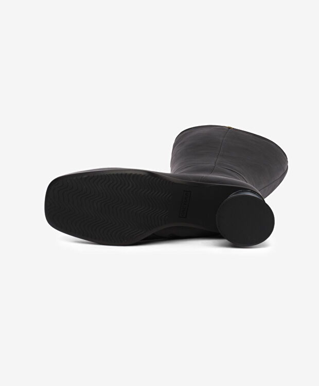 Kadın Siyah Hakiki Deri Çizme - 5