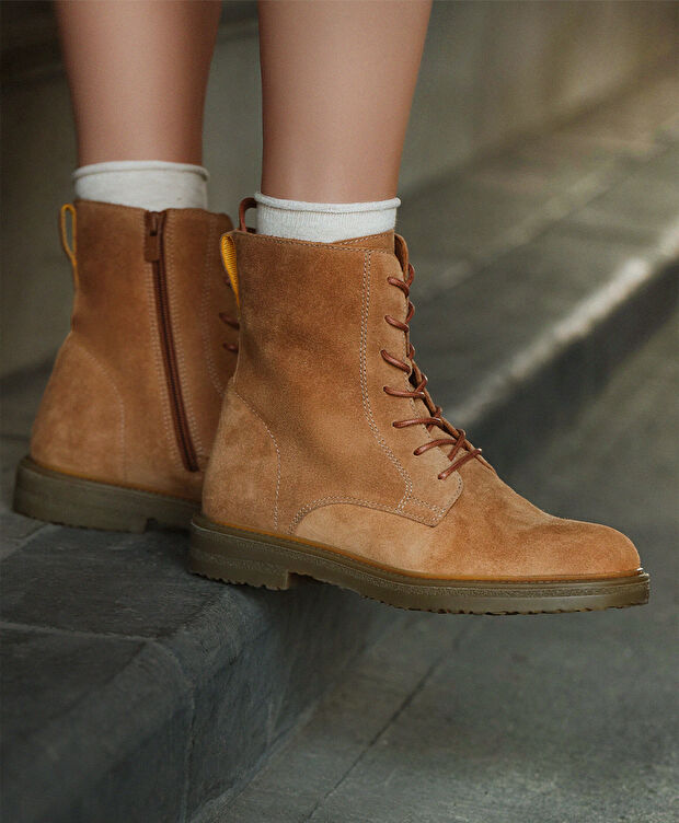 Kadın Taba Hakiki Deri Bot - 7