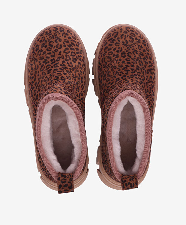 Kız Çocuk Leopar Hakiki Deri Bot - 5