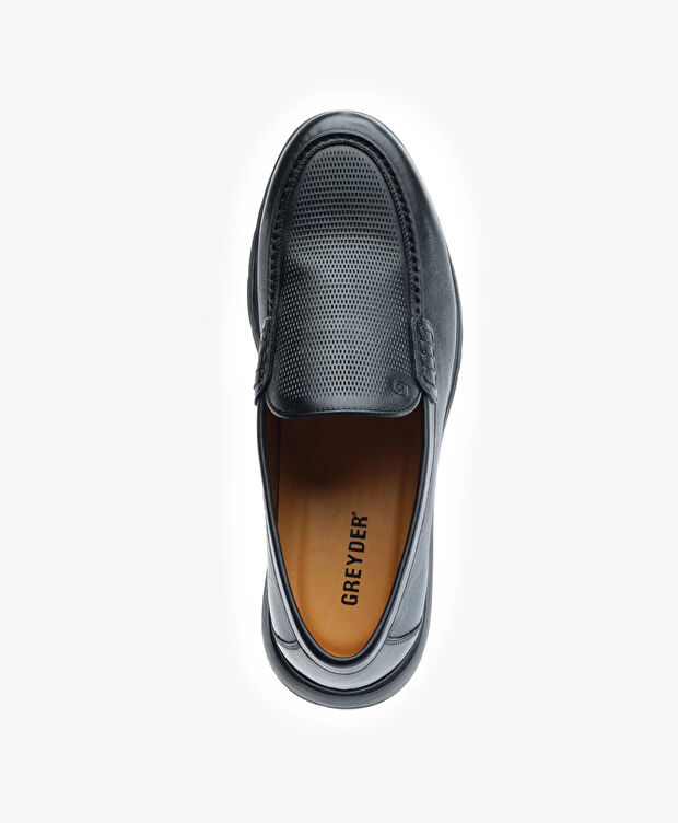 Erkek Siyah Hakiki Deri Comfort Ayakkabı - 4