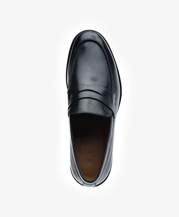 Erkek Siyah Hakiki Deri Klasik Ayakkabı - 4