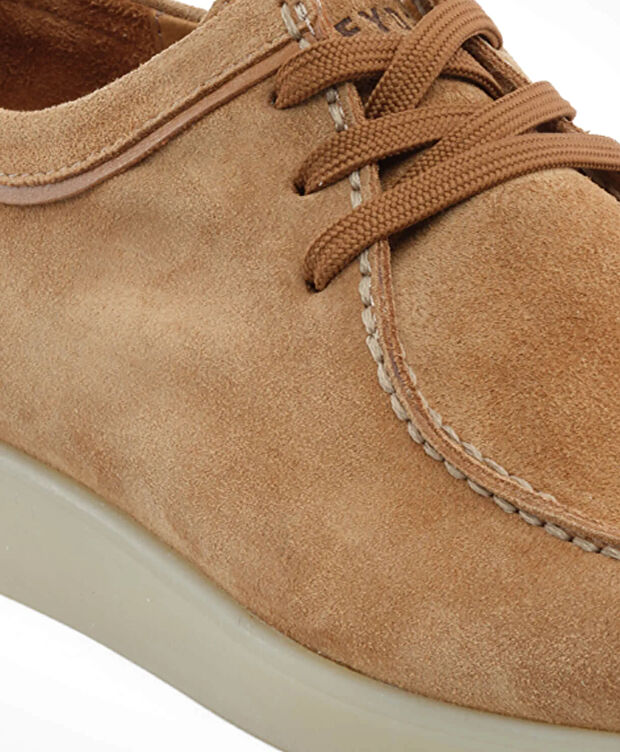 Erkek Kahverengi Hakiki Deri Oxford Ayakkabı - 5