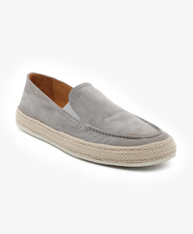 Erkek Gri Hakiki Deri Loafer Ayakkabı - 2