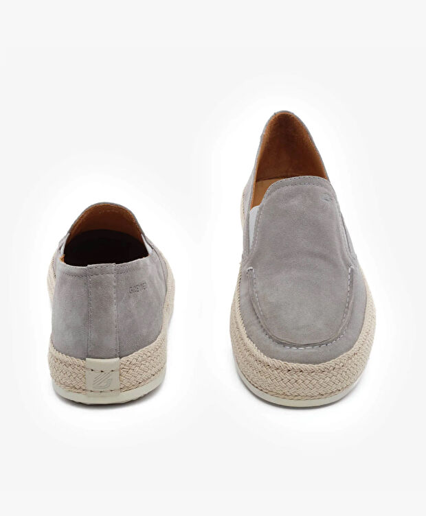 Erkek Gri Hakiki Deri Loafer Ayakkabı - 7