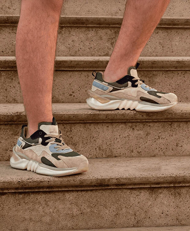 Erkek Koyu Vizon Hakiki Deri Memory Foam Taban Eva Taban Spor Ayakkabı - 8