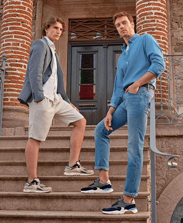 Erkek Koyu Vizon Hakiki Deri Memory Foam Taban Eva Taban Spor Ayakkabı - 9