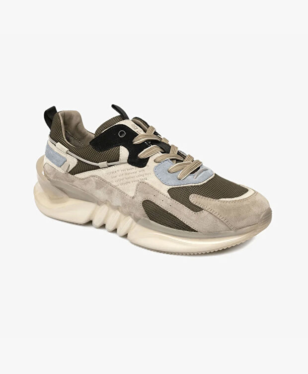 Erkek Koyu Vizon Hakiki Deri Memory Foam Taban Eva Taban Spor Ayakkabı - 2