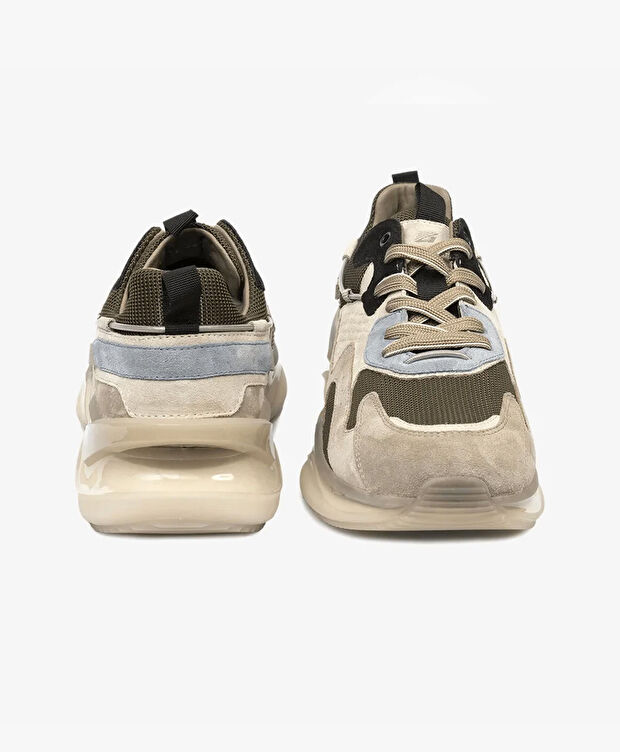 Erkek Koyu Vizon Hakiki Deri Memory Foam Taban Eva Taban Spor Ayakkabı - 7