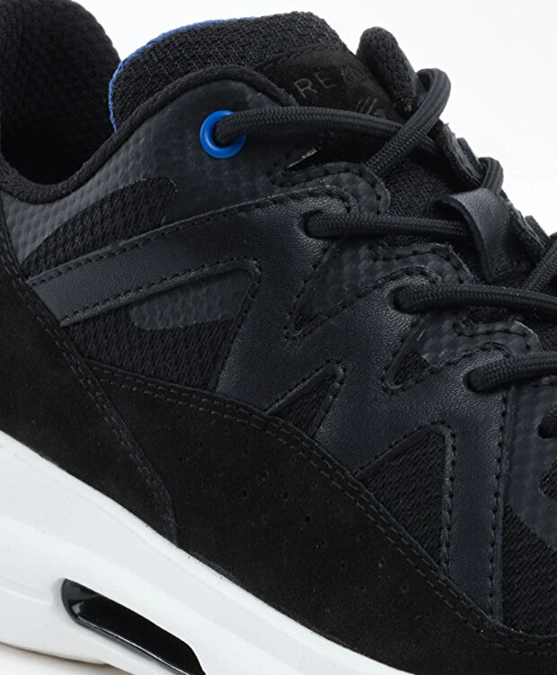 Erkek Siyah Hakiki Deri Spor Ayakkabı - 5