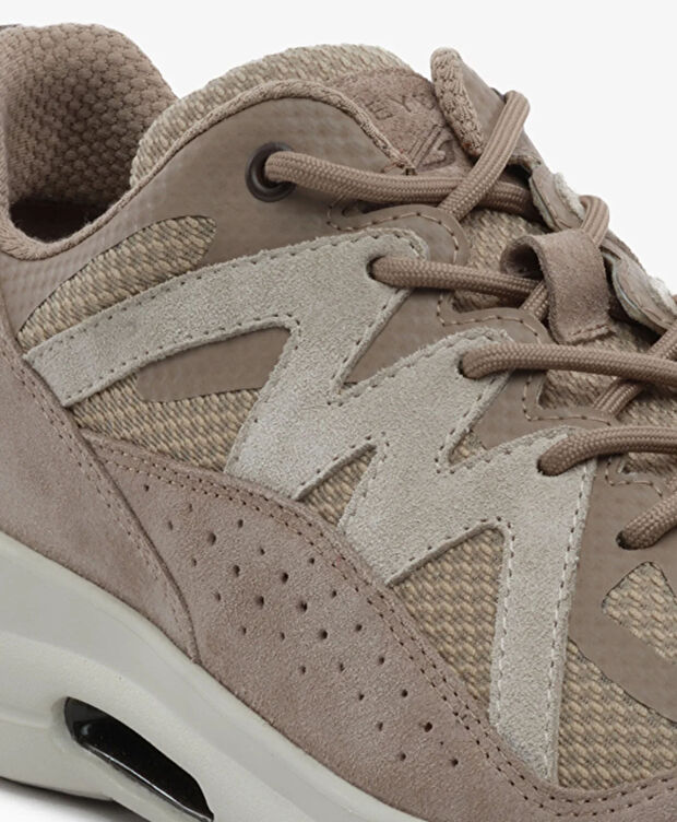 Erkek Koyu Vizon Hakiki Deri Spor Ayakkabı - 5