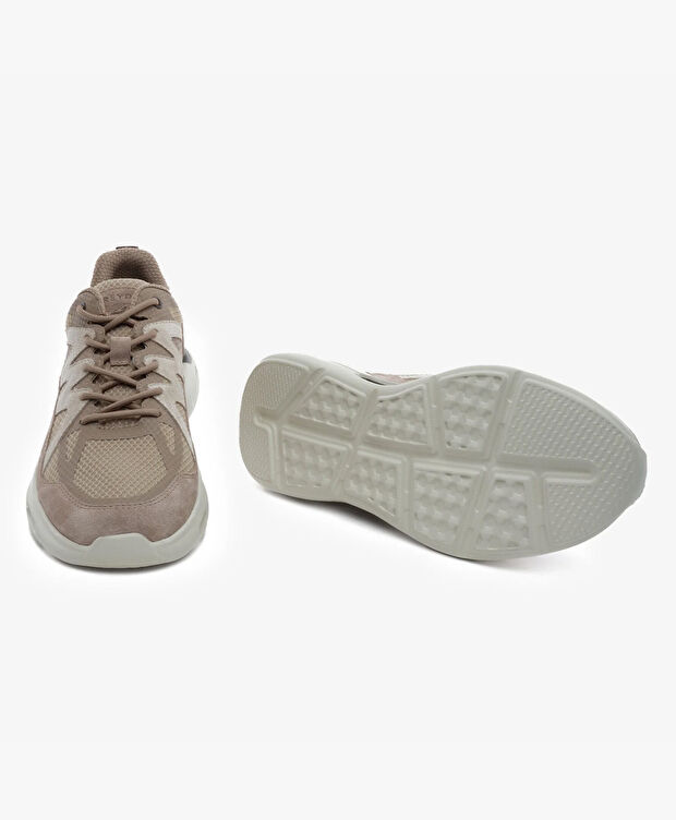 Erkek Koyu Vizon Hakiki Deri Spor Ayakkabı - 6