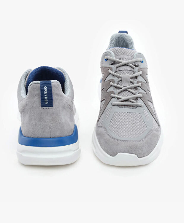 Erkek Açık Gri Hakiki Deri Spor Ayakkabı - 7