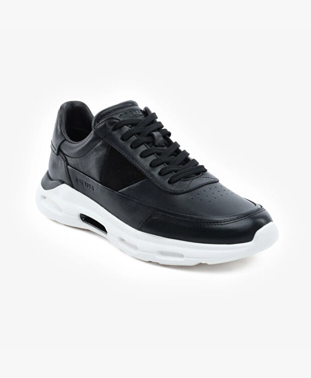 Erkek Siyah Hakiki Deri Spor Ayakkabı - 2