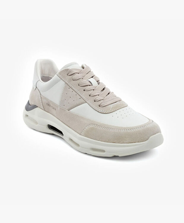 Erkek Açık Vizon Hakiki Deri Spor Ayakkabı - 2