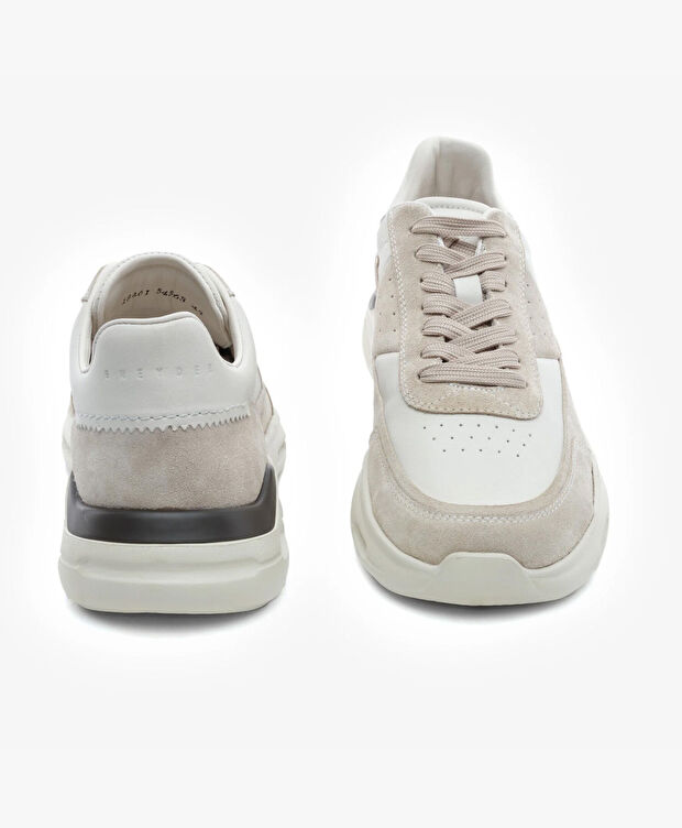 Erkek Açık Vizon Hakiki Deri Spor Ayakkabı - 7