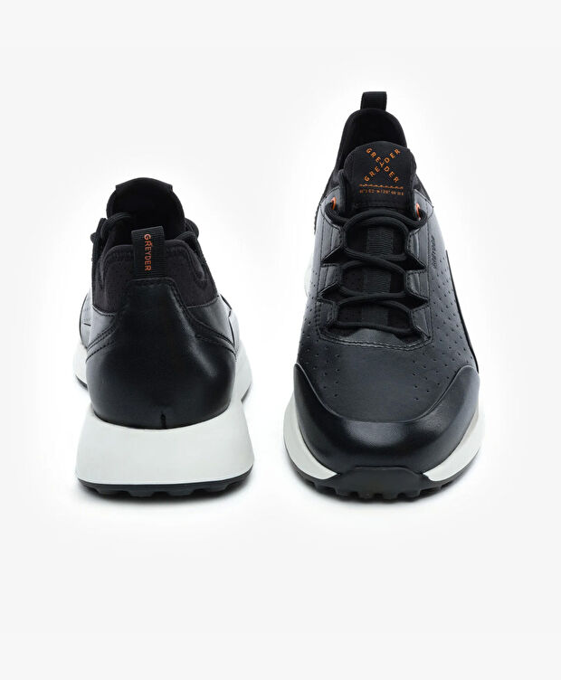 Erkek Siyah Hakiki Deri Spor Ayakkabı - 7