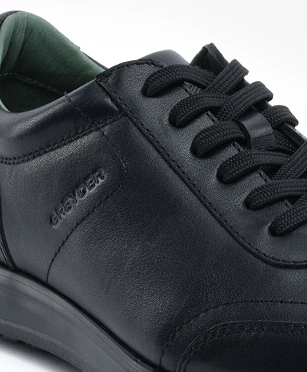 Erkek Siyah Hakiki Deri Comfort Ayakkabı - 5