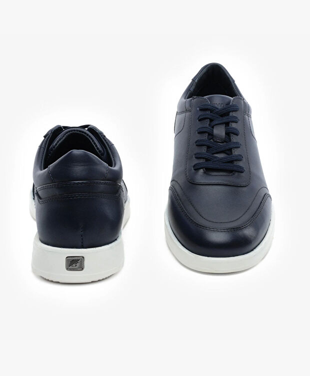 Erkek Lacivert Hakiki Deri Comfort Ayakkabı - 7