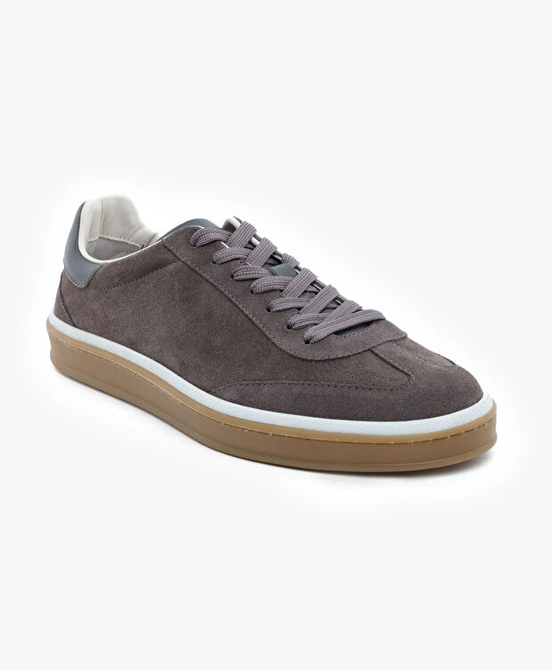 Erkek Kahverengi Hakiki Deri Sneaker Ayakkabı - 2