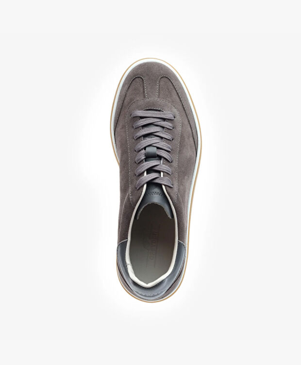 Erkek Kahverengi Hakiki Deri Sneaker Ayakkabı - 4