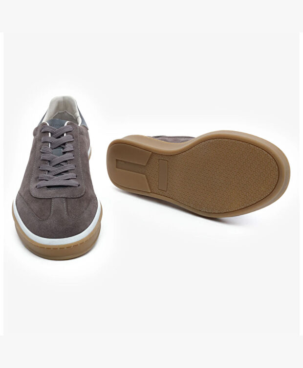 Erkek Kahverengi Hakiki Deri Sneaker Ayakkabı - 6