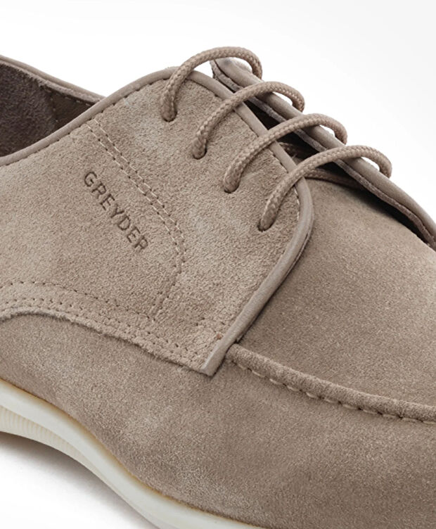 Erkek Vizon Hakiki Deri Oxford Ayakkabı - 5