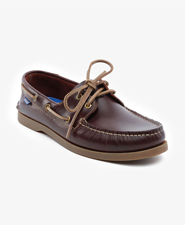 Erkek Kahverengi Hakiki Deri Marine Ayakkabı - 2