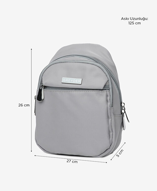 Kadın Açık Gri Sırt Çantası - 2