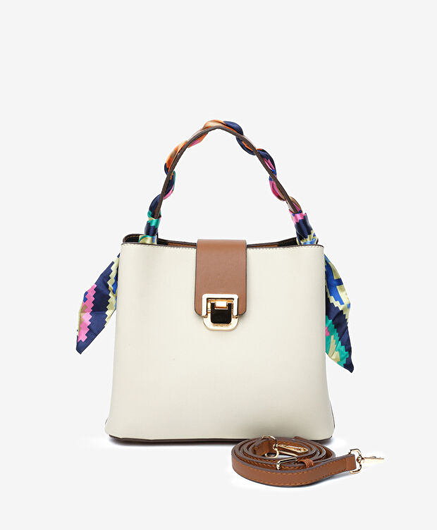 Kadın Krem Kol Çantası - 1