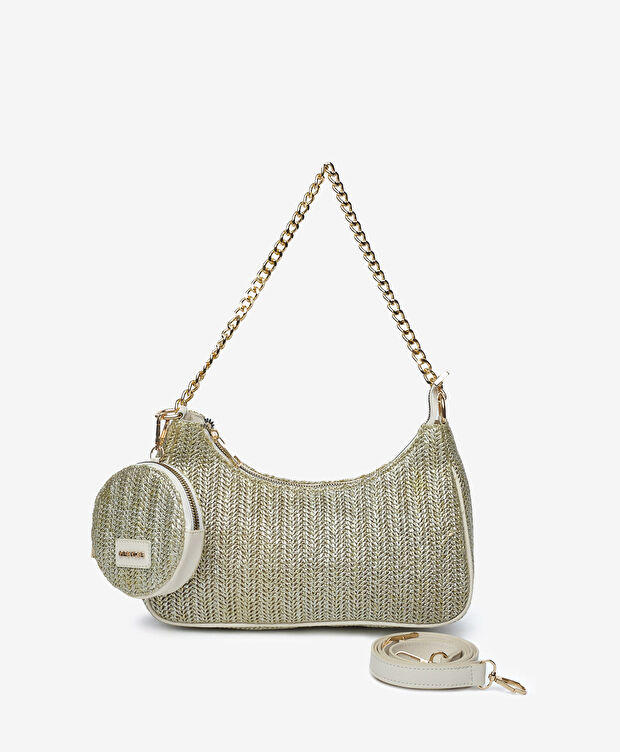 Kadın Altın Omuz Çantası - 1