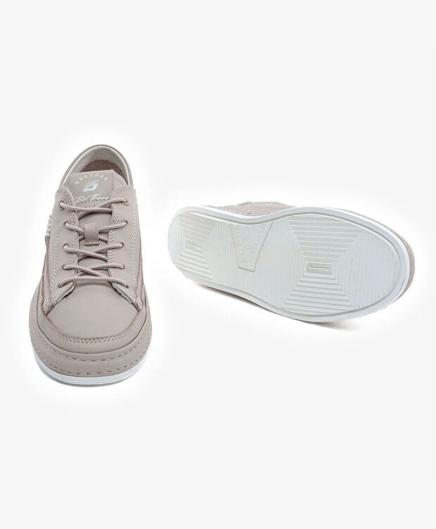 Kadın Vizon Hakiki Deri Sneaker Ayakkabı - 6