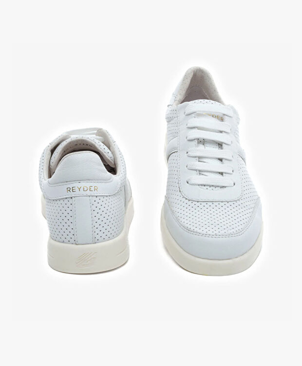 Kadın Beyaz Hakiki Deri Spor Ayakkabı - 7