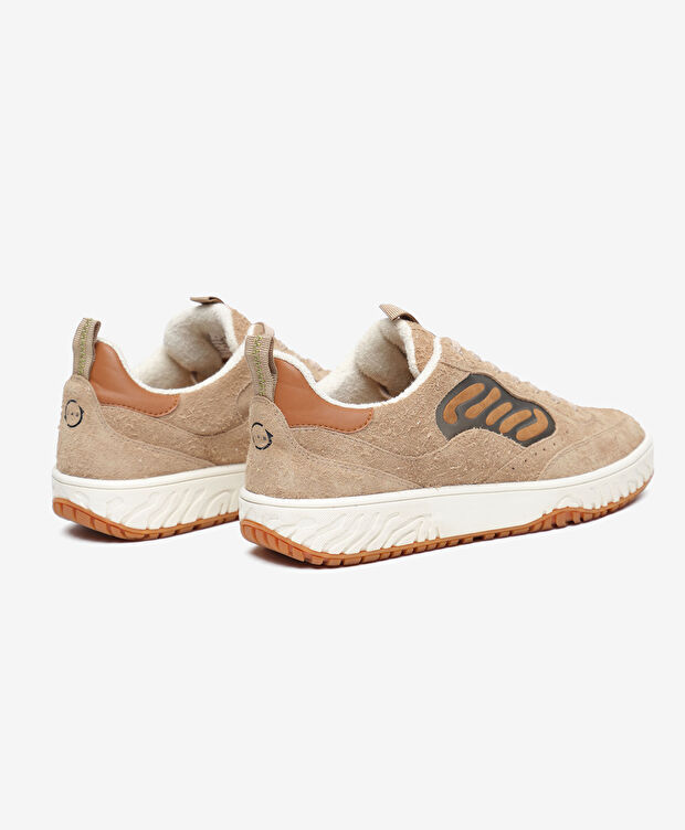 Greyder LAB Erkek Ekru Hakiki Deri Sneaker Ayakkabı - 4