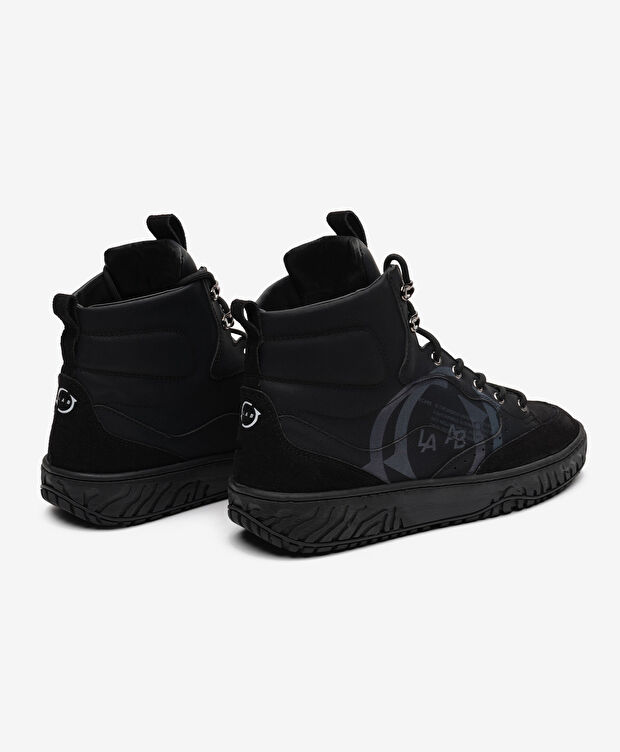 Erkek Siyah Hakiki Deri Sneaker Bot - 4