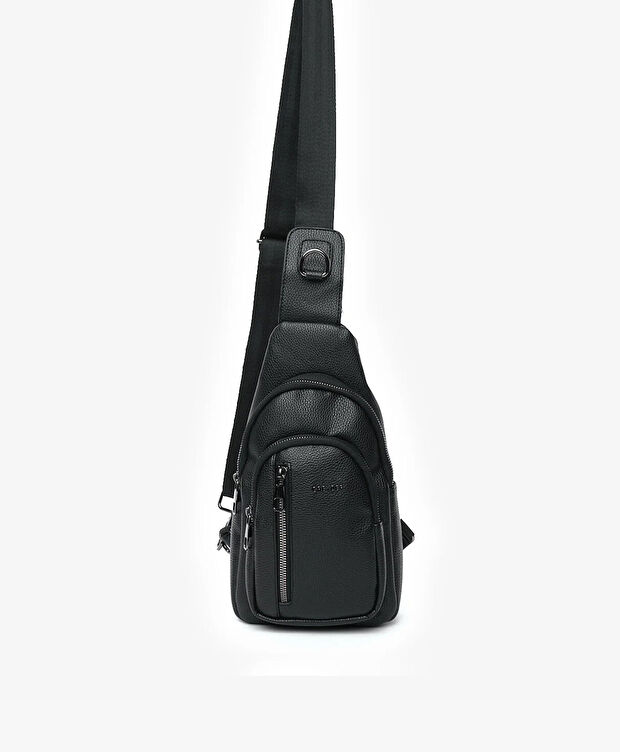 Erkek Siyah Çapraz Çanta - 4