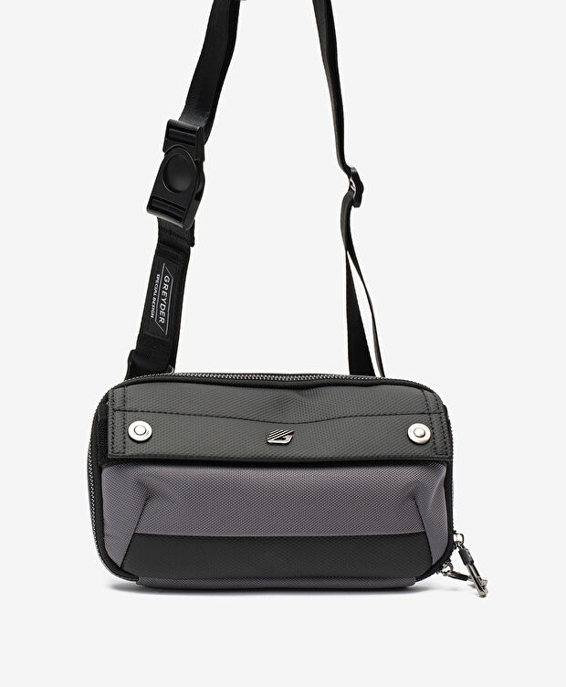 Erkek Gri Çapraz Çanta - 2