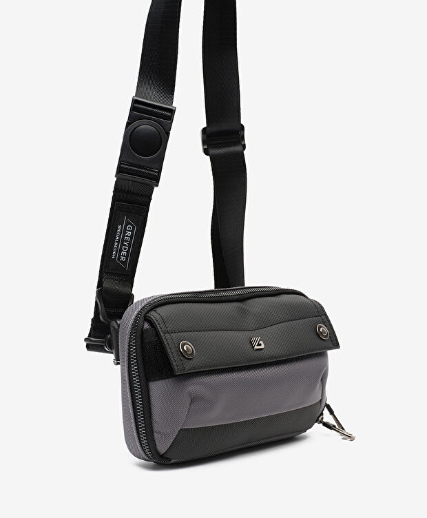 Erkek Gri Çapraz Çanta - 3