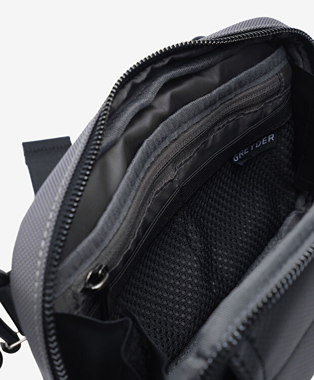 Erkek Gri Çapraz Çanta - 5